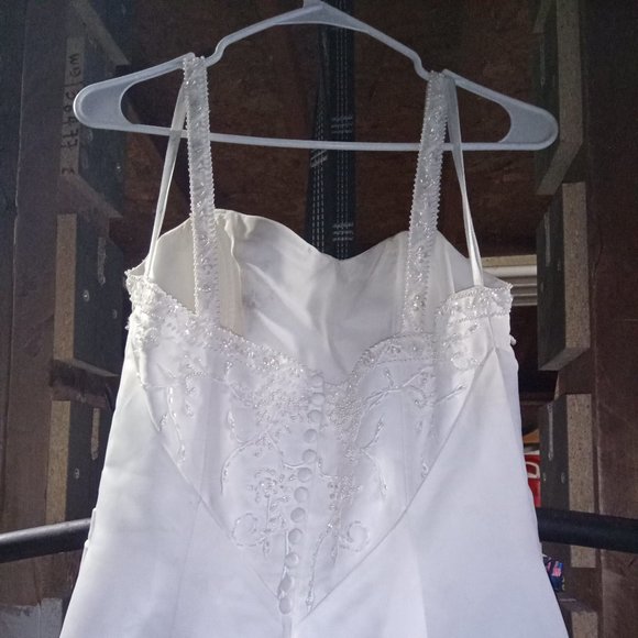 Wedding Gown David's Bridal "Michaelangelo" Size12 - Picture 6 of 8